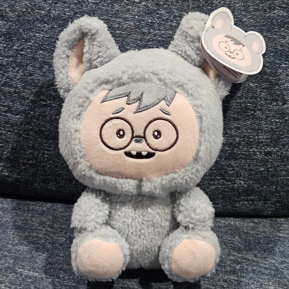 LaBabies "BOBO" Plush Monster Toy Gray Character Stuffed Animal‎